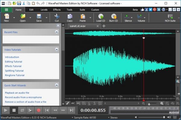 WavePad Sound Editor 13.38 Crack Keygen Key Free Download