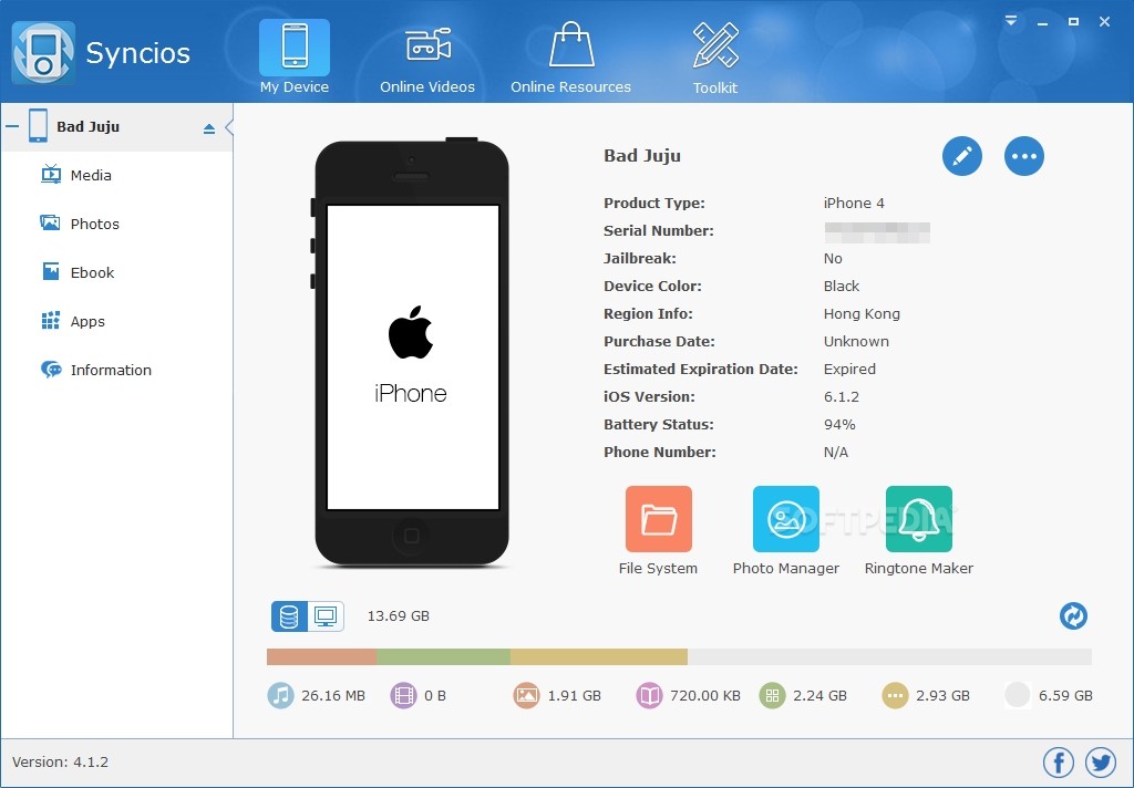 Anvsoft Syncios Pro serial key